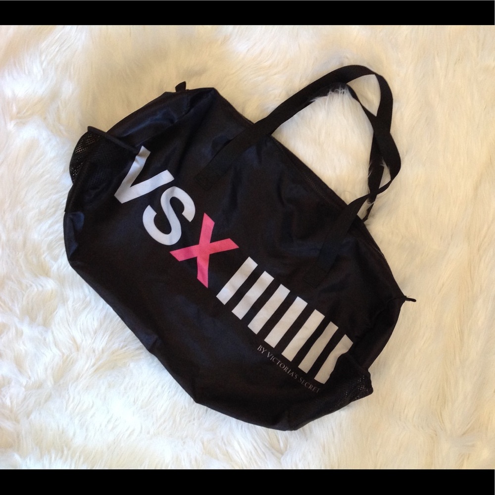 Victoria Secret large black duffle bag